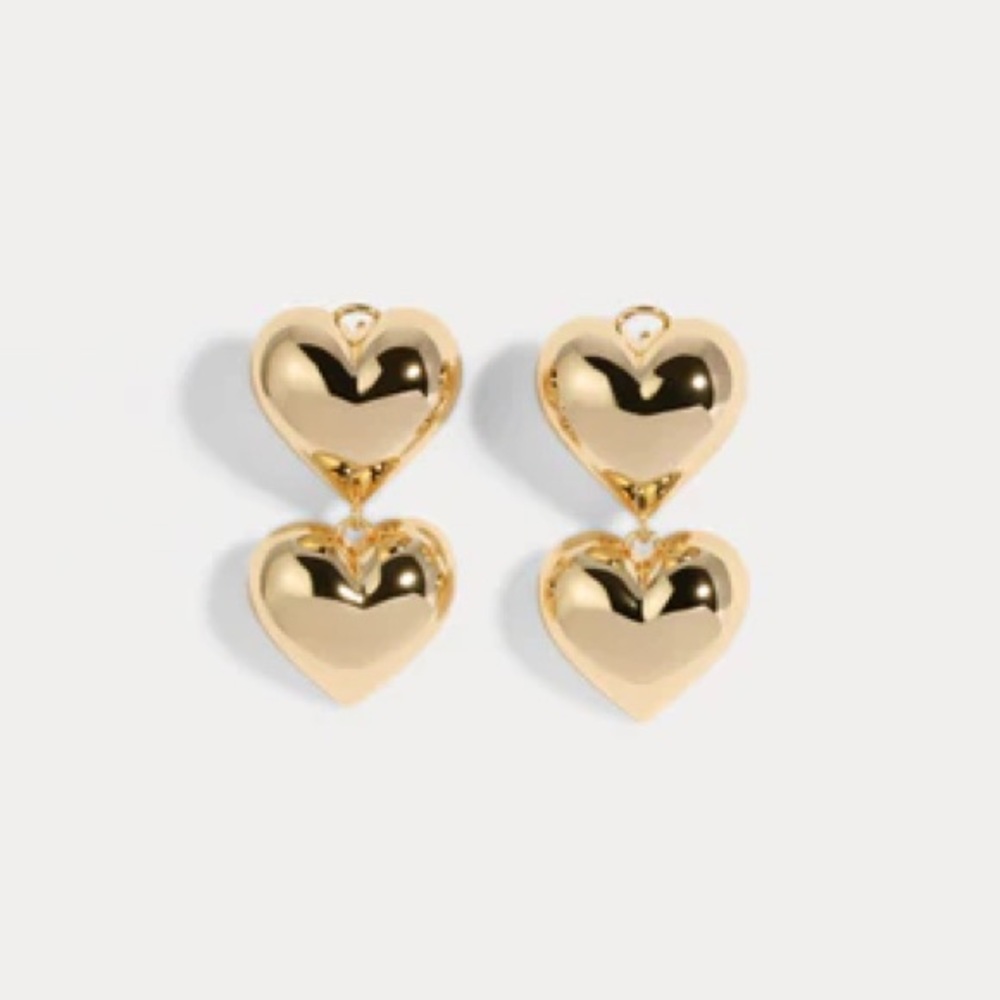 Small Bubble Heart Earrings